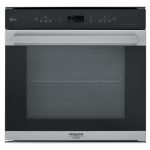 Hotpoint FI7 S8C1 SH IX HA 73 L A+ Nero, Acciaio satinato