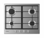 Candy Timeless CHG6BRX Acciaio inossidabile Da incasso 60 cm Gas 4 Fornello(i)