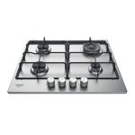 Hotpoint PPH 60P D/IX Acciaio inossidabile Da incasso 59 cm Gas 4 Fornello(i)