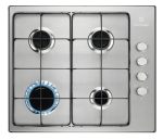 Electrolux KGS6404SX piano cottura Acciaio inossidabile Da incasso 55 cm Gas 4 Fornello(i)