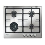 Whirlpool GMAL 6422/IXL Acciaio inossidabile Da incasso 59 cm Gas 4 Fornello(i)