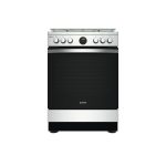 Indesit IS67G8CHX/E Cucina Gas Nero, Acciaio inossidabile A