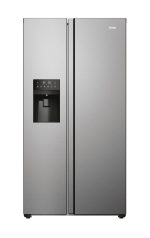 Haier SBS 90 Serie 3 HSR3918EIMP frigorifero side-by-side Libera installazione 515 L E Platino, Stainless steel