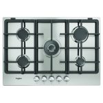 Whirlpool TKRL 761 IX K Stainless steel Da incasso 75 cm Gas 5 Fornello(i)