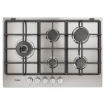 Whirlpool TGML 761 IX R Stainless steel Da incasso 73 cm Gas 5 Fornello(i)