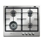 Whirlpool GMR 6422/IXL Stainless steel Da incasso 59 cm Gas 4 Fornello(i)