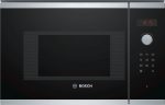 Bosch Serie 4 BFL523MS0 forno a microonde Da incasso Solo microonde 20 L 800 W Nero, Stainless steel