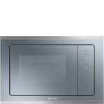 Smeg FMI420S2 forno a microonde Da incasso Microonde combinato 20 L 800 W Blu, Argento