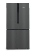 Siemens iQ500 KF96NAXEA frigorifero side-by-side Libera installazione 605 L E Nero, Acciaio inossidabile