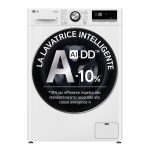 LG F2R7S09TSWC Lavatrice 9kg AI DD, Classe A-10%, 1200 giri, TurboWash, Vapore,Wi-Fi