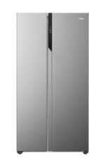 Haier SBS 90 Serie 5 HSR5918DNMP frigorifero side-by-side Libera installazione 528 L D Platino, Acciaio inossidabile