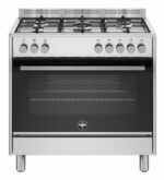 Bertazzoni La Germania Futura FTR965EXV/24 cucina Elettrico Gas Nero, Acciaio inox A