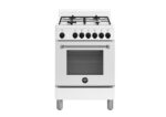 Bertazzoni La Germania Americana AMN664EBV/24 cucina Elettrico Gas Acciaio inox, Bianco A