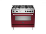 Bertazzoni La Germania Americana AMN965GVIT cucina Elettrico/Gas Gas Rosso A+