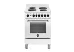 Bertazzoni La Germania Americana AMN6604SBV/24 cucina Elettrico Piastra sigillata Acciaio inox, Bianco A