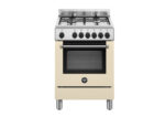 Bertazzoni La Germania Americana AMN664ECRV/24 cucina Elettrico Gas Crema, Acciaio inox A