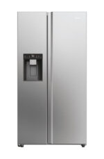 Haier SBS 90 Serie 5 HSW59F18EIMM frigorifero side-by-side Libera installazione 601 L E Platino, Acciaio inox