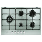 Whirlpool KGML 751 IX Acciaio inox Da incasso 75 cm Gas 5 Fornello(i)